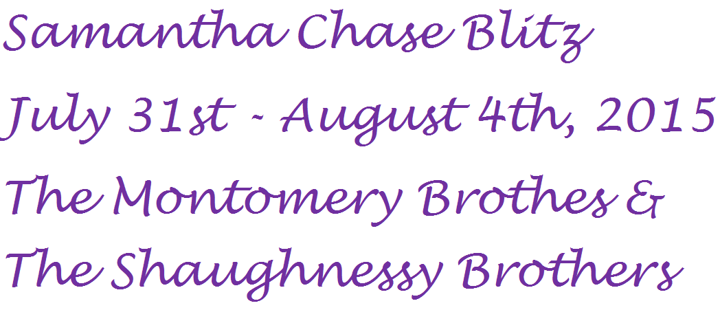 %name Samantha Chase Blitz Day 2: Another Double Shot of Montgomery Men & #giveaway